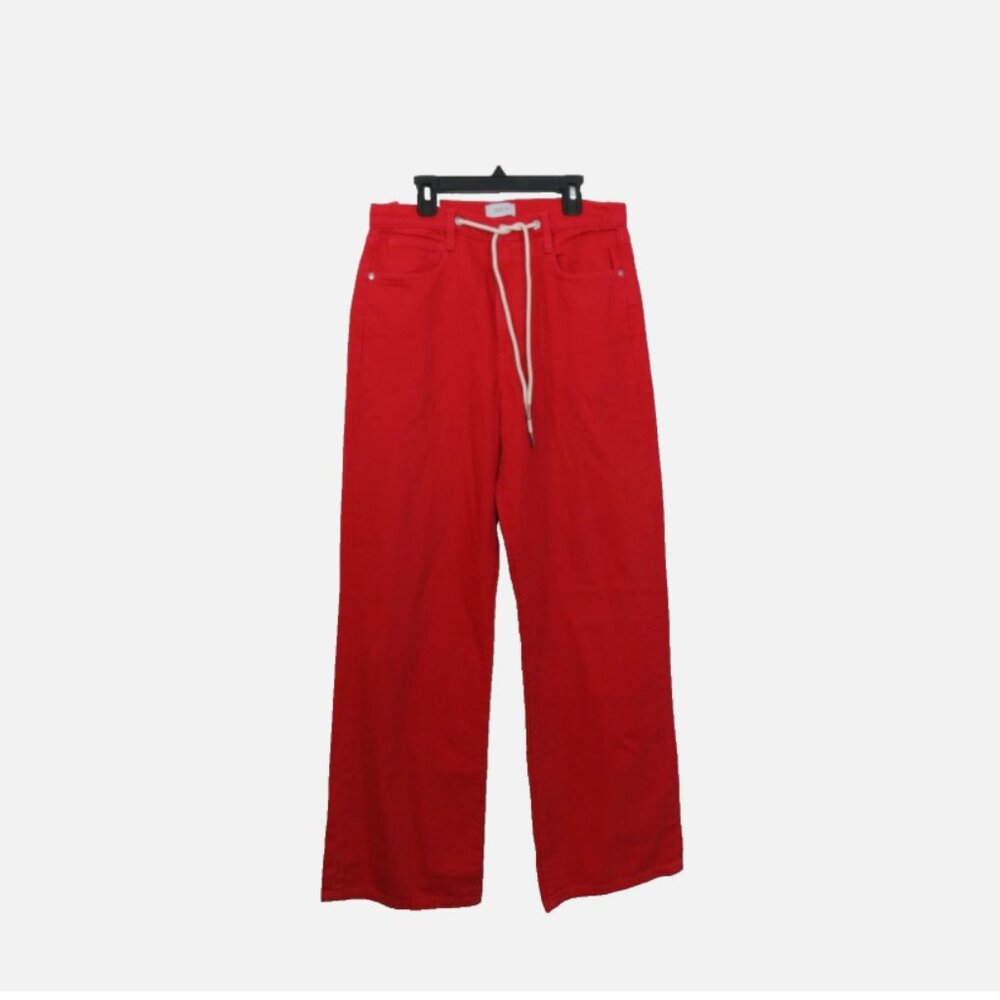 Joes Jeans size 26 The Ryan Low Slung Baggy Jeans Red Tie Waist NEW